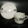 ceramic coffee cup and saucer plate set